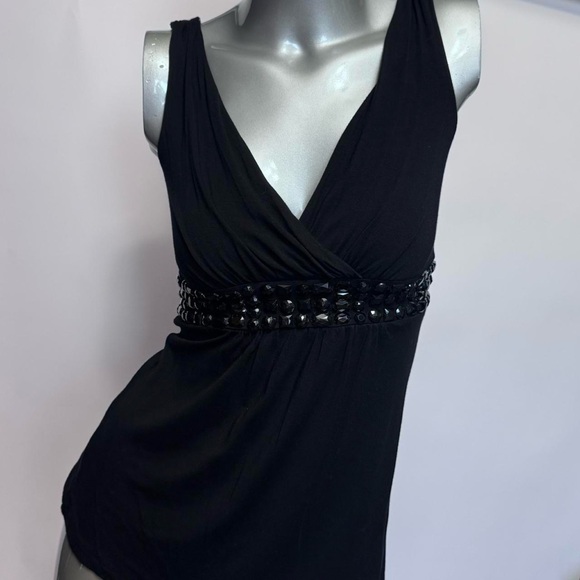 ‼️SALE‼️ Dynamite Y2K Black Jewelled Tank Top - Picture 3 of 6